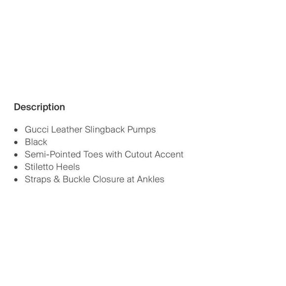 Gucci Authentic Leather Black Beige Cutout Cage Accent High Heels Pumps 7.5 B - Picture 6 of 9